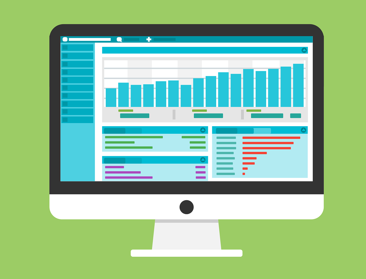 statistics on a computer
