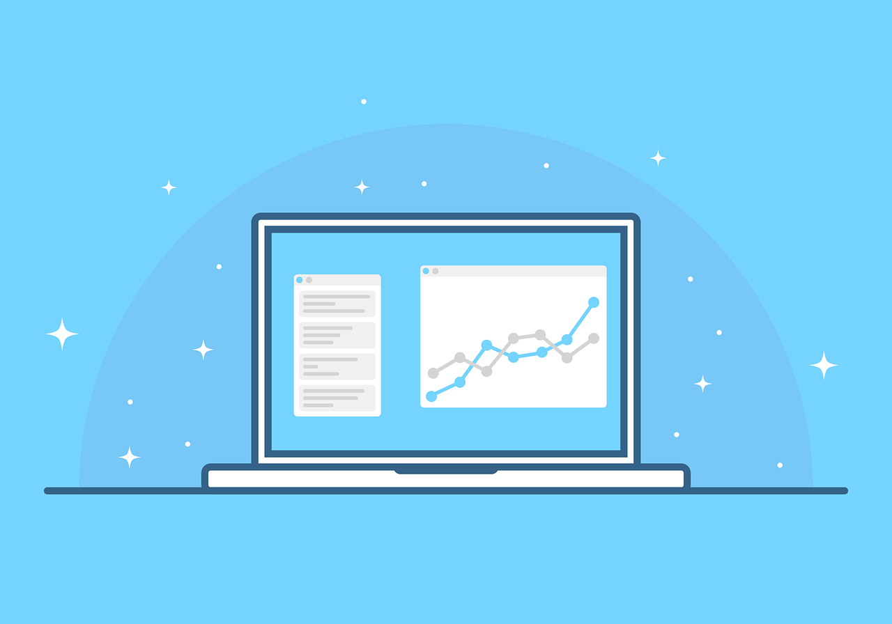 analytics on computer screen 