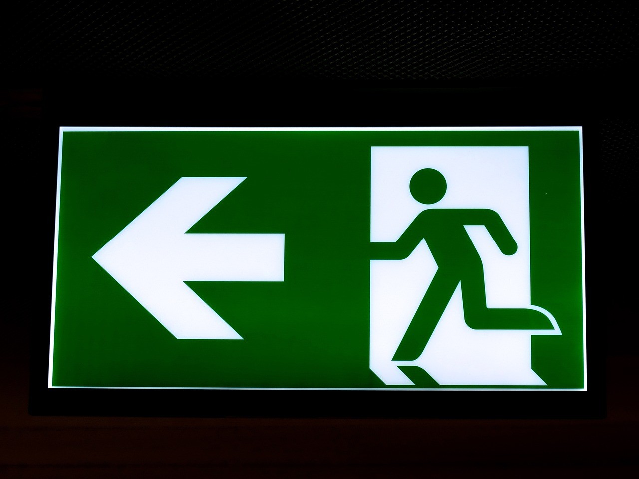 exit sign 