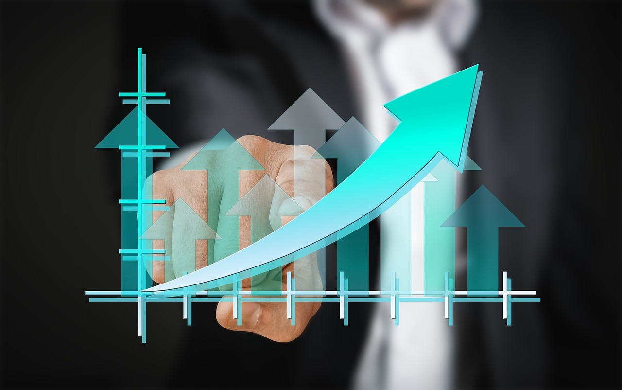 business manager with graph 