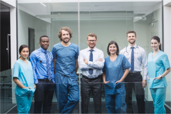happy dental team 