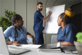 medical team in meeting 