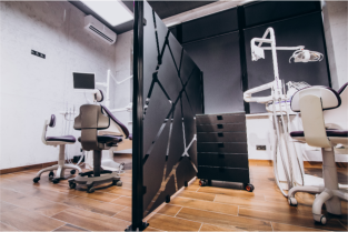 two clean dental chairs 